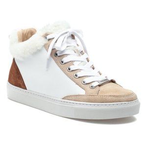 J/Slides Leslie Leather Sneaker lace up bootie  - Women 7